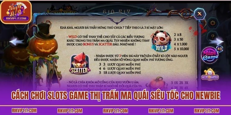 Cách chơi slots game thị trấn ma quái siêu tốc cho newbie